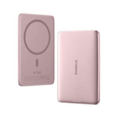 Baseus PicoGo AM41 5000mAh 20W Ultra-Slim Power Bank MagSafe Compatible with Baseus Simple USB-C 60W 30cm Cable - Pink_3