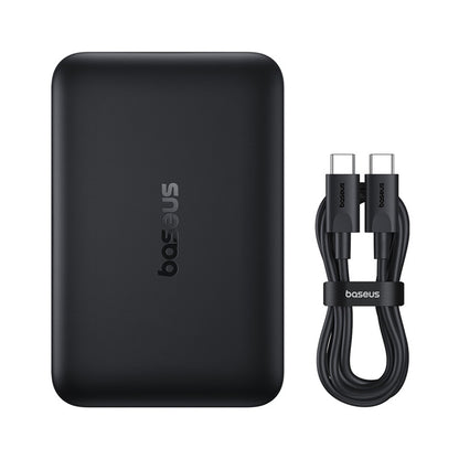 Baseus EnerFill FM11 Ultra-Mini 10000mAh 22.5W MagSafe Compatible Power Bank with Baseus Simple USB-C 20V/3A 30cm Cable - Black_1