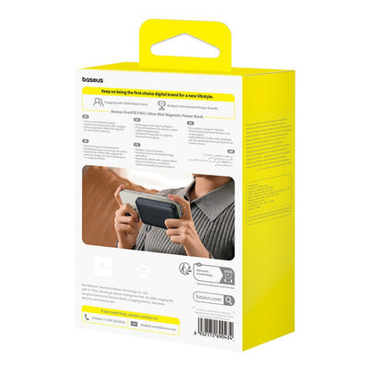 Baseus EnerFill FM11 Ultra-Mini 10000mAh 22.5W MagSafe Compatible Power Bank with Baseus Simple USB-C 20V/3A 30cm Cable - Black_6