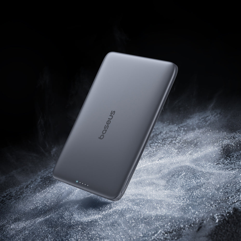 Baseus PicoGo AM41 Ultra-Slim 5000mAh 20W MagSafe Compatible Power Bank with Baseus Simple USB-C 60W 30cm Cable - Black_5