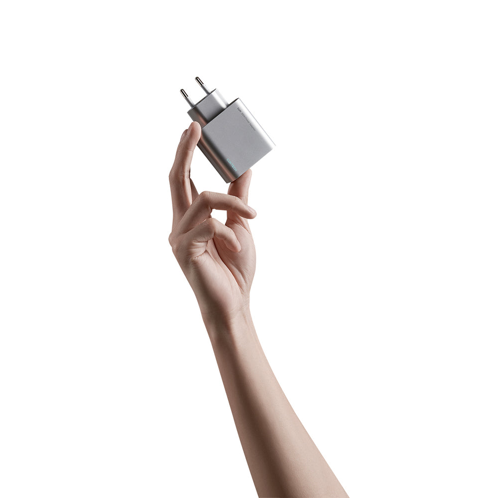 Cuktech 65W GaN 2xUSB-C 1xUSB-A Wall Charger - Gray_4