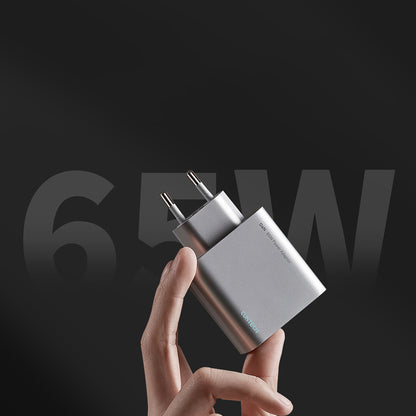 Cuktech 65W GaN 2xUSB-C 1xUSB-A Wall Charger - Gray_8