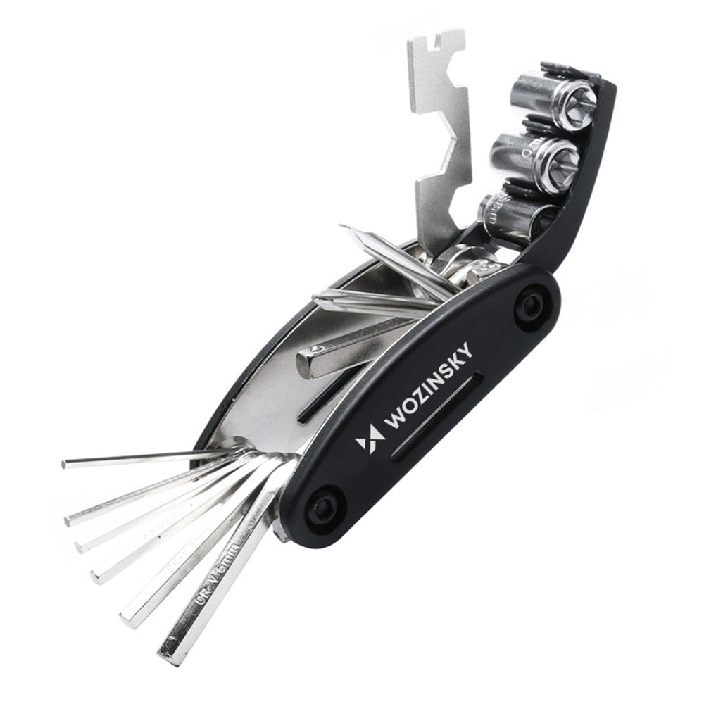 Wozinsky WWZ-01N 16-in-1 Multifunctional Bicycle Repair Tool Set - Black_0