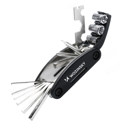 Wozinsky WWZ-01N 16-in-1 Multifunctional Bicycle Repair Tool Set - Black_0