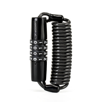 Wozinsky WBN-01R bicycle lock for a bicycle helmet, waterproof, 4-digit combination - black_1