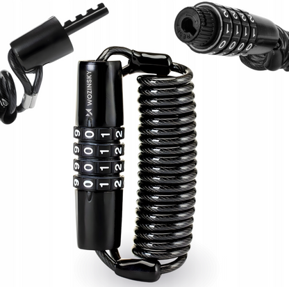Wozinsky WBN-01R bicycle lock for a bicycle helmet, waterproof, 4-digit combination - black_12
