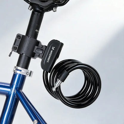 Wozinsky WPB-01R Portable Bike Lock with Anti-Theft Cable and 2 Keys for Electric Bikes and Motorcycles - Black_4