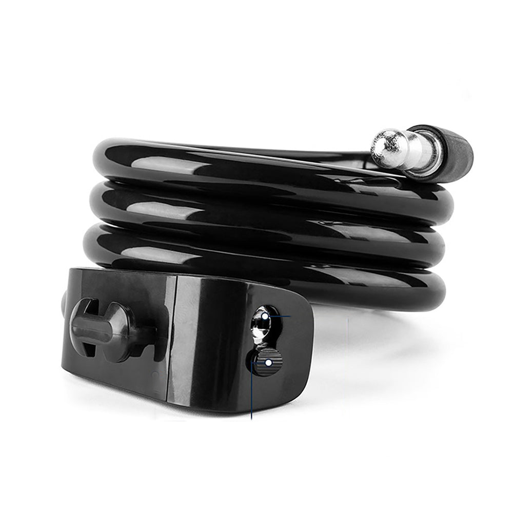 Wozinsky WPB-01R Portable Bike Lock with Anti-Theft Cable and 2 Keys for Electric Bikes and Motorcycles - Black_1