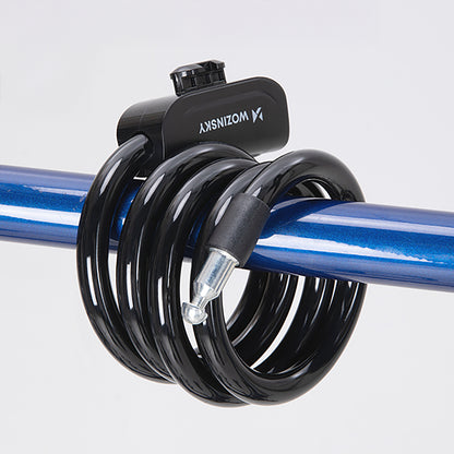 Wozinsky WPB-01R Portable Bike Lock with Anti-Theft Cable and 2 Keys for Electric Bikes and Motorcycles - Black_5
