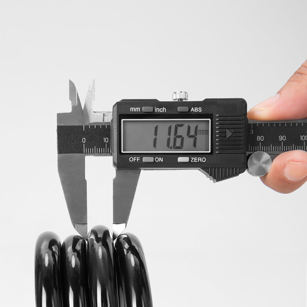 Wozinsky WPB-01R Portable Bike Lock with Anti-Theft Cable and 2 Keys for Electric Bikes and Motorcycles - Black_8