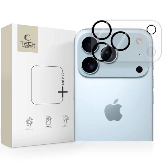 Tech-Protect Cam Fit+ Camera Cover for iPhone 17 Pro - Clear_0