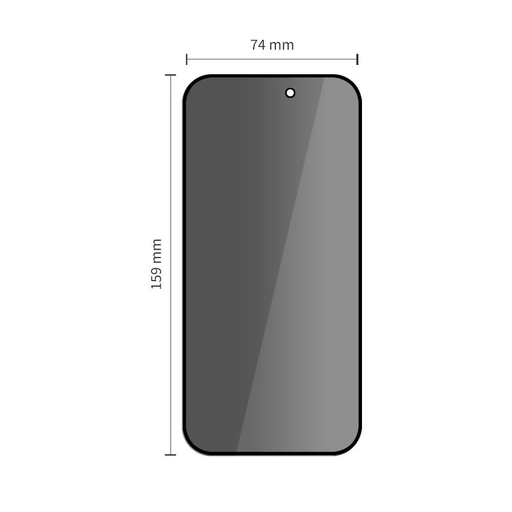 Tech-Protect Glass Spy+ 2-pack privacy glass for iPhone 16 Pro Max /17 Pro Max_2