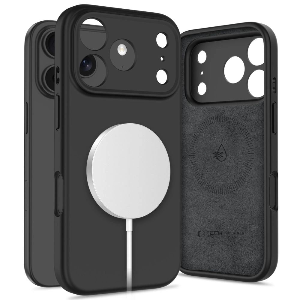 Tech-Protect Silicone MagSafe Case for iPhone 17 Pro - Black_0