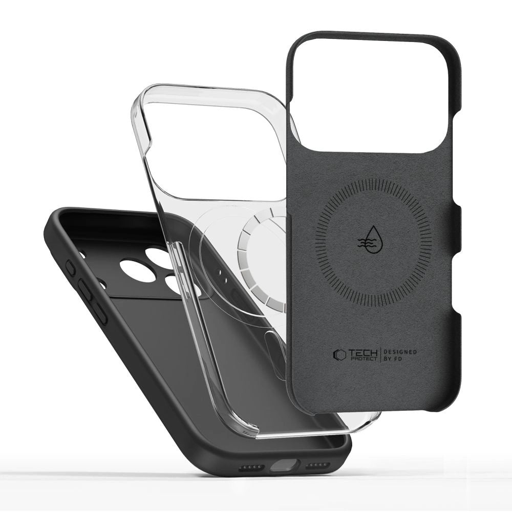 Tech-Protect Silicone MagSafe Case for iPhone 17 Pro - Black_1