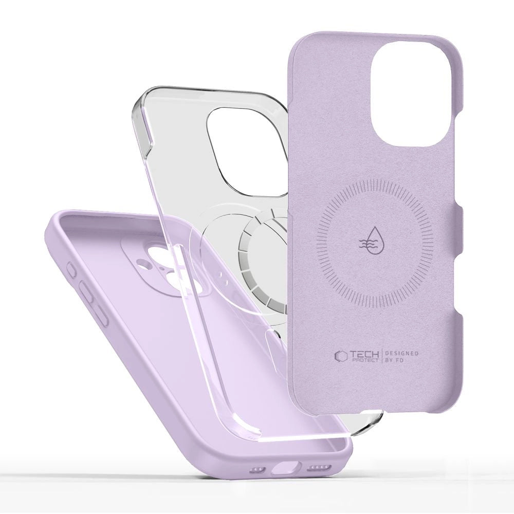 Tech-Protect Silicone MagSafe Case for iPhone 17 - Purple_1