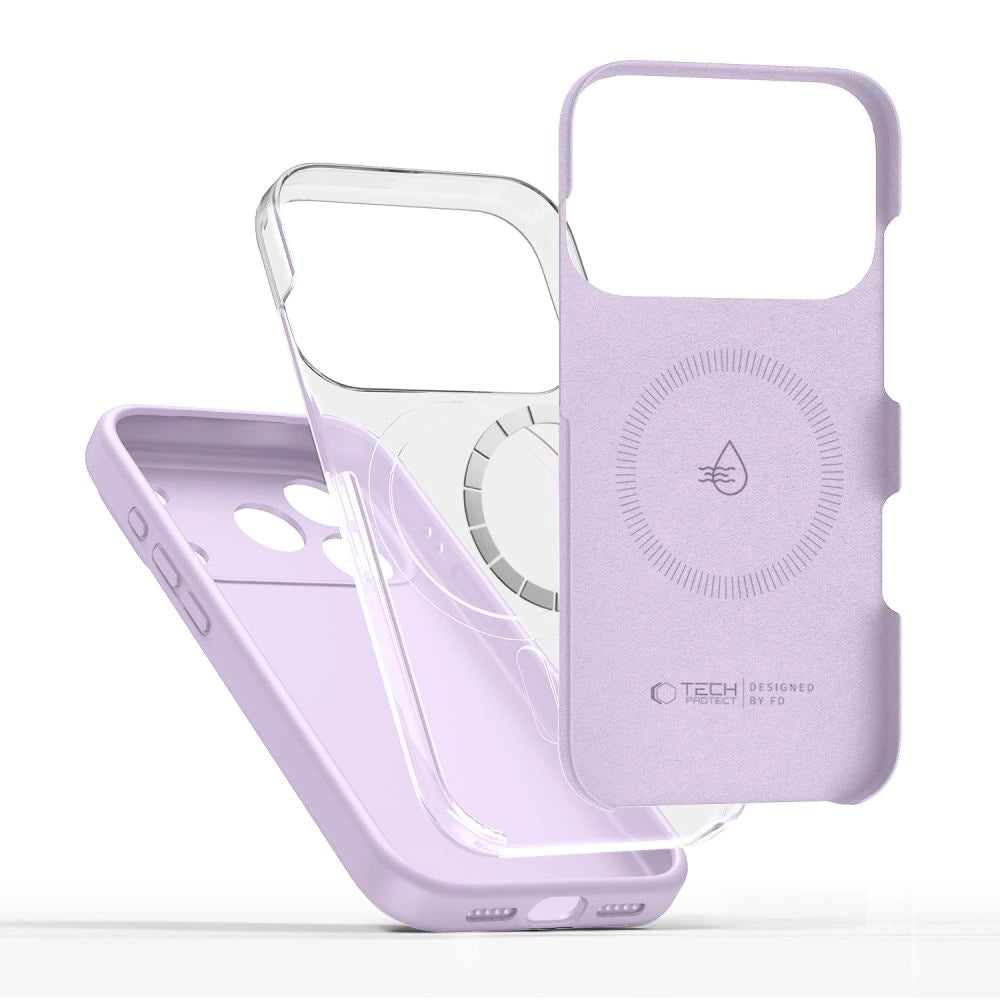 Tech-Protect Silicone MagSafe Case for iPhone 17 Pro - Purple_1