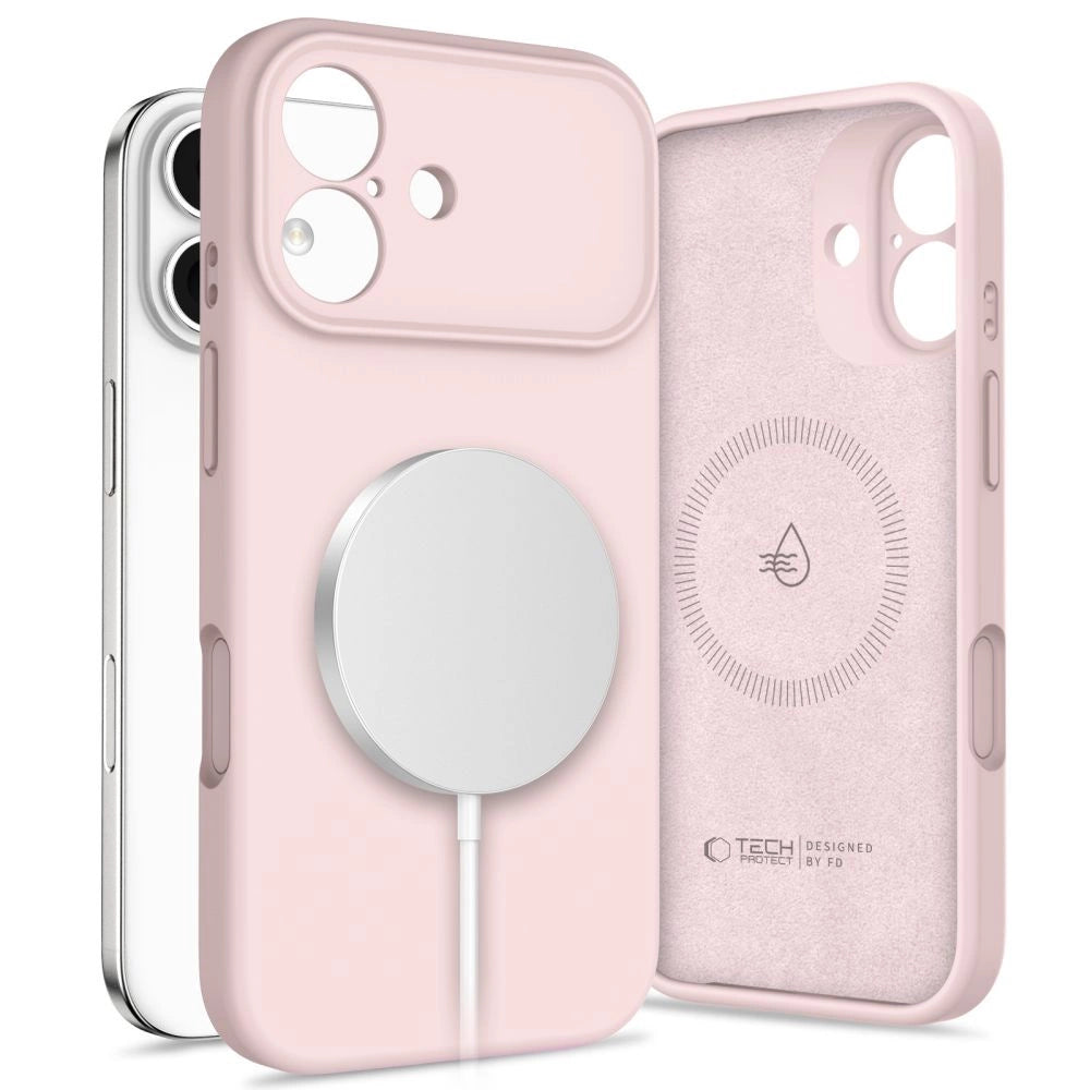 Tech-Protect Silicone MagSafe Case for iPhone 17 - Pink_0