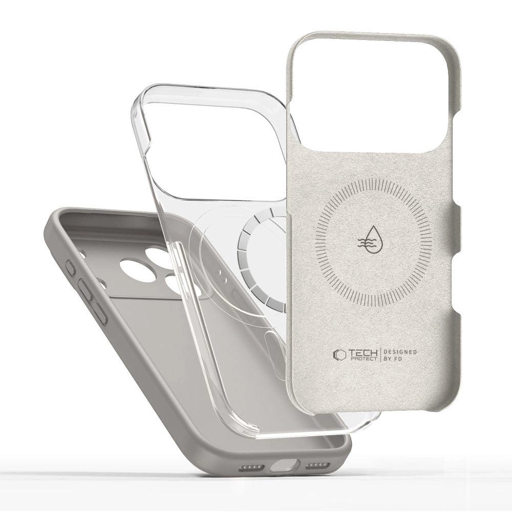 Tech-Protect Silicone MagSafe Case for iPhone 17 Pro - Gray_1