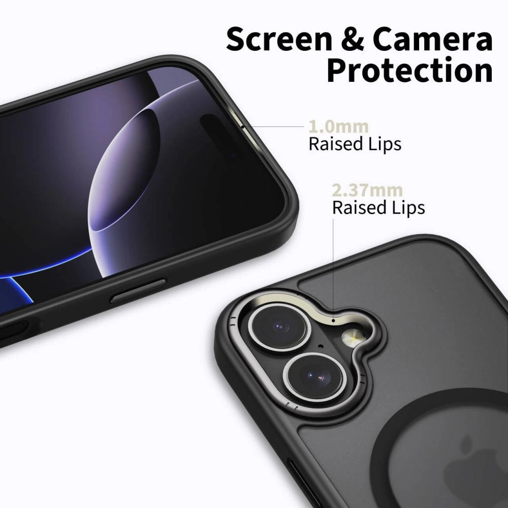 Tech-Protect MagEdge MagSafe Case for iPhone 17 - Matte Black_2