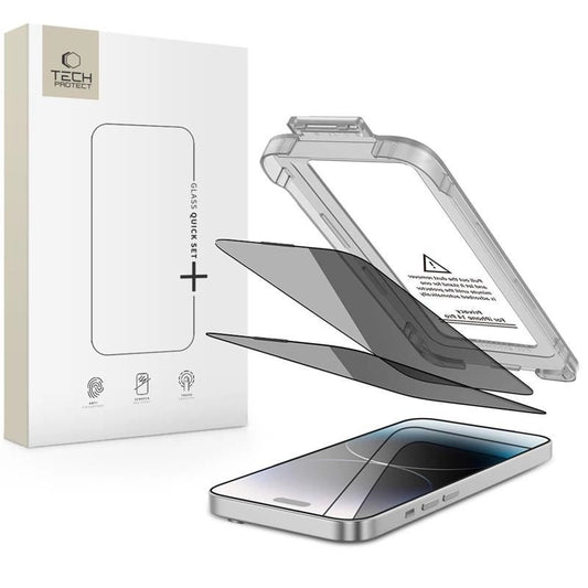 Tech-Protect Quick Set Spy+ Privacy Glass 2-pack for iPhone 14 Pro_0