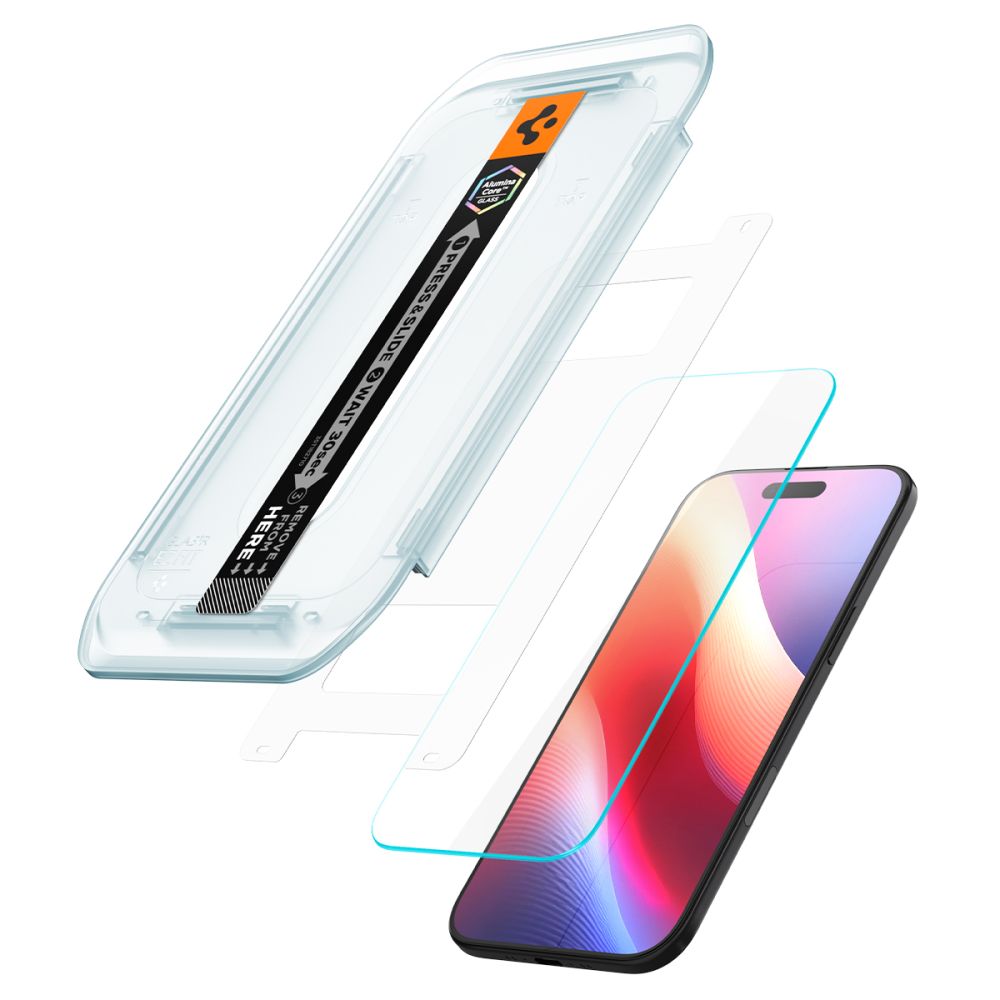 Szkło hartowane Spigen Glas.TR EZ Fit 2-pack na iPhone 17 Air - przezroczyste_2