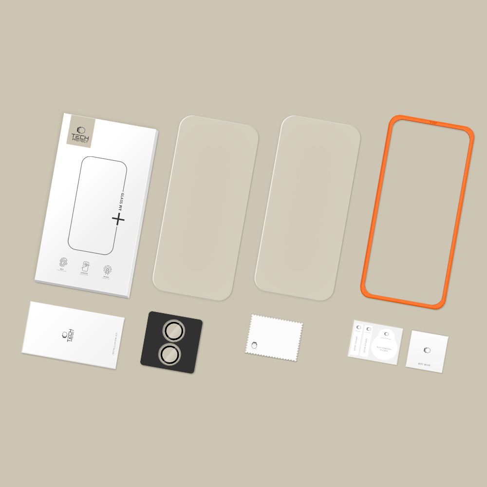 Tech-Protect Easy Set+ 3-pack tempered glass for iPhone 17 - transparent_7