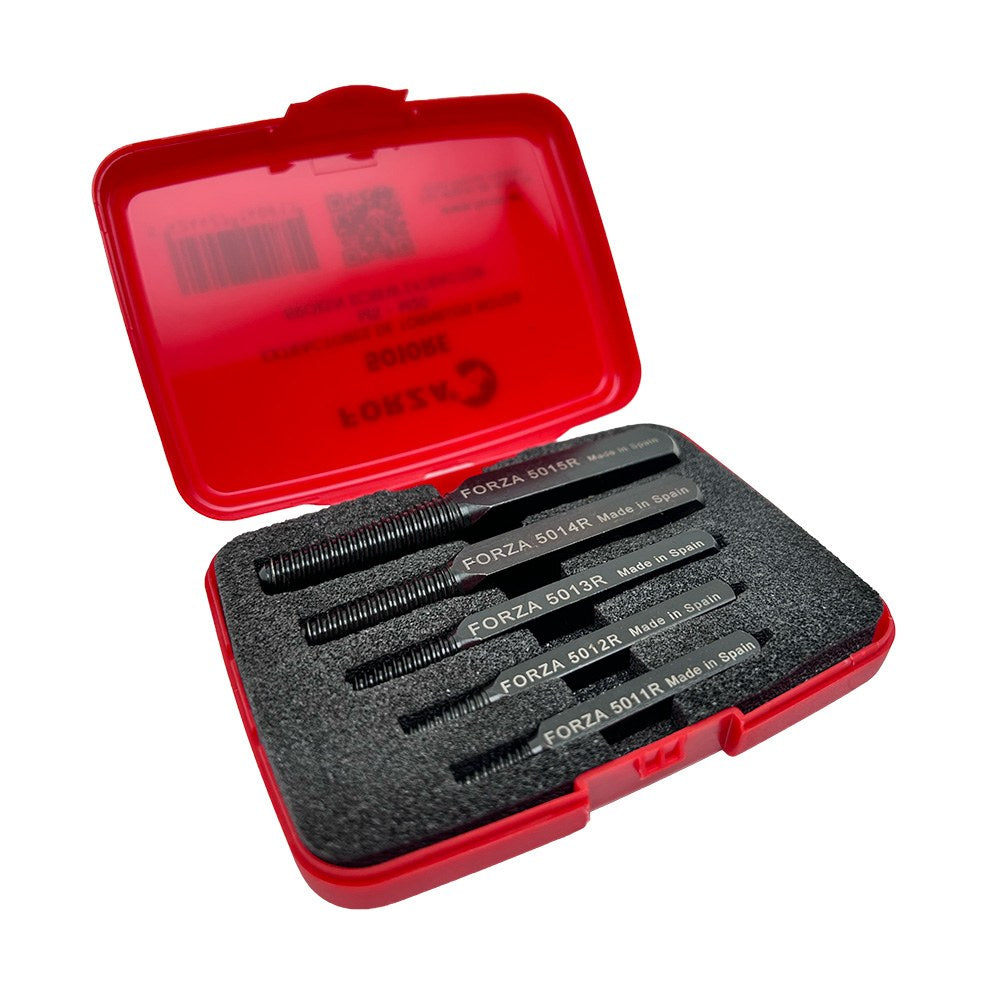 Extrator de parafusos quebrados roscados 5010re, m5-m20 Ã¸3, 4, 5, 6, 8 mm, jogo de 5 peÃ§as_0