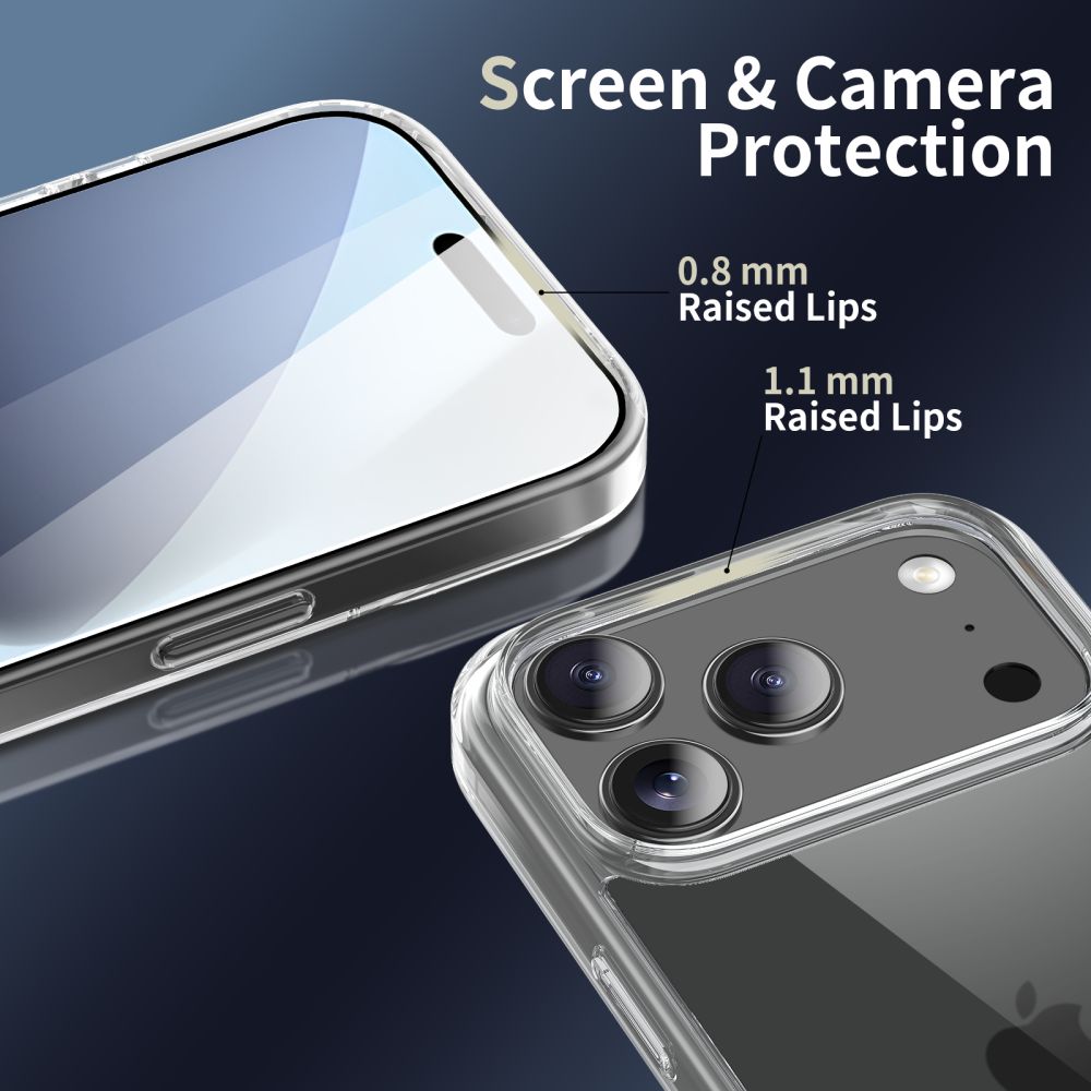 Tech-Protect FlexAir Hybrid Case for iPhone 17 Pro Max - Clear_3