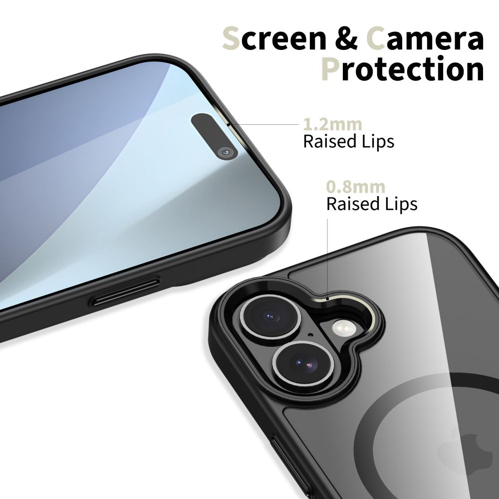 Tech-Protect MagMat MagSafe Case for iPhone 17 - Clear Black_2