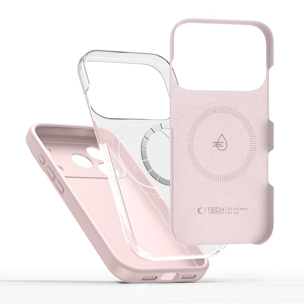 Tech-Protect Silicone MagSafe Case for iPhone 17 Pro Max - Pink_1