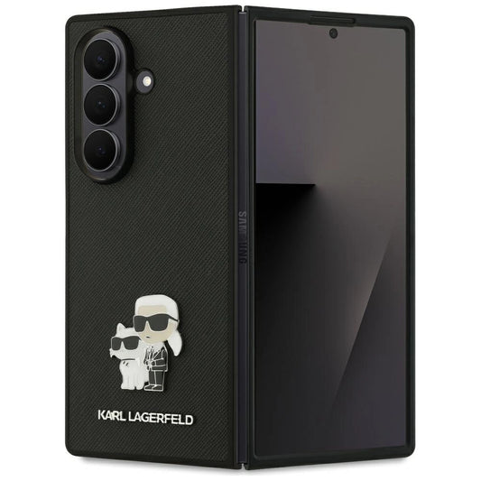 Etui Karl Lagerfeld Saffiano Karl&Choupette Pin na Samsung Galaxy Z Fold7 - czarne_0