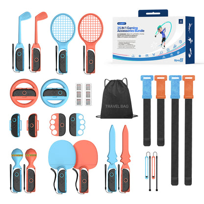 Dux Ducis 25-in-1 Nintendo Switch 2 Sports Gaming Accessory Set with Bag - Multicolor_1