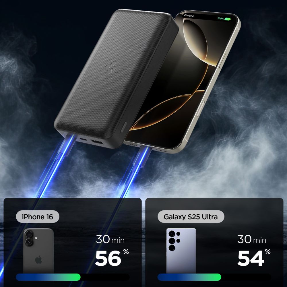 Spigen EA3020 20000mAh 30W Power Bank - Black_2