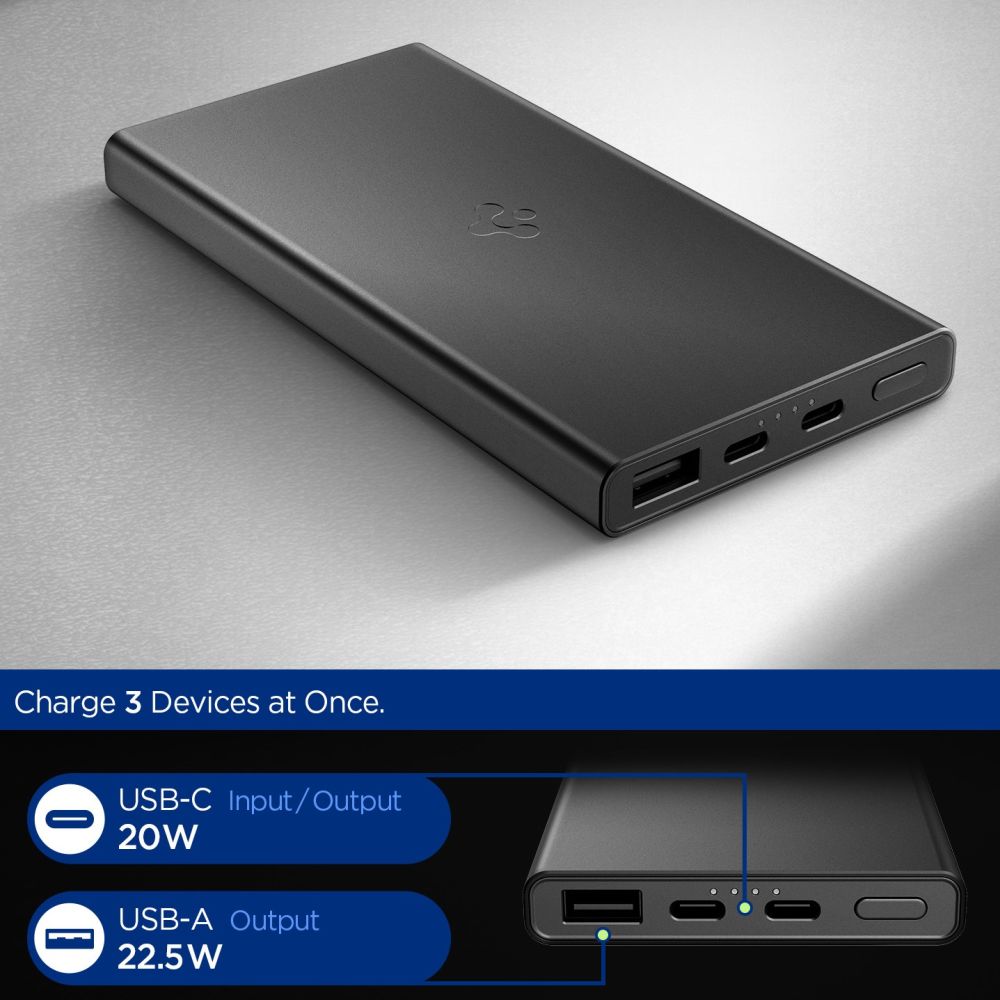 Spigen Essential EA2210 Power Bank 10000 mAh 22.5W - Black_1