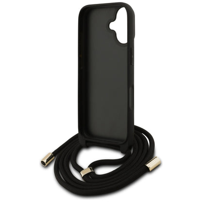 Guess 4G Big Logo Cord Stap Crossbody Case for iPhone 17 - Brown_5