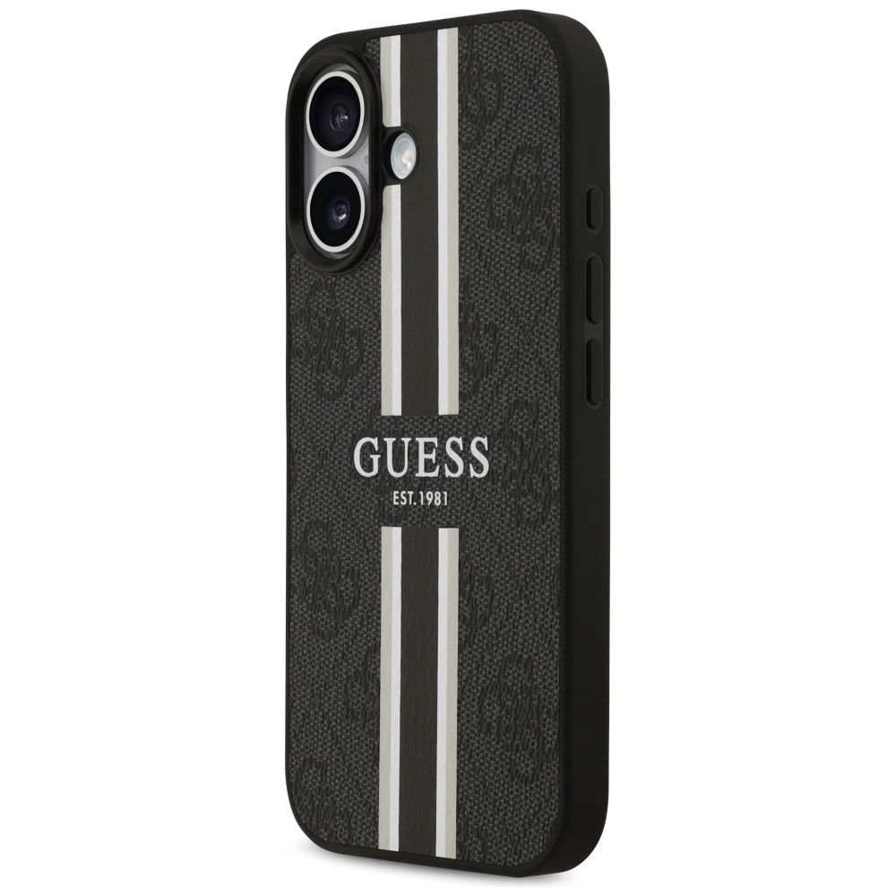 Guess 4G Printed Stripes MagSafe case for iPhone 17 - black_1