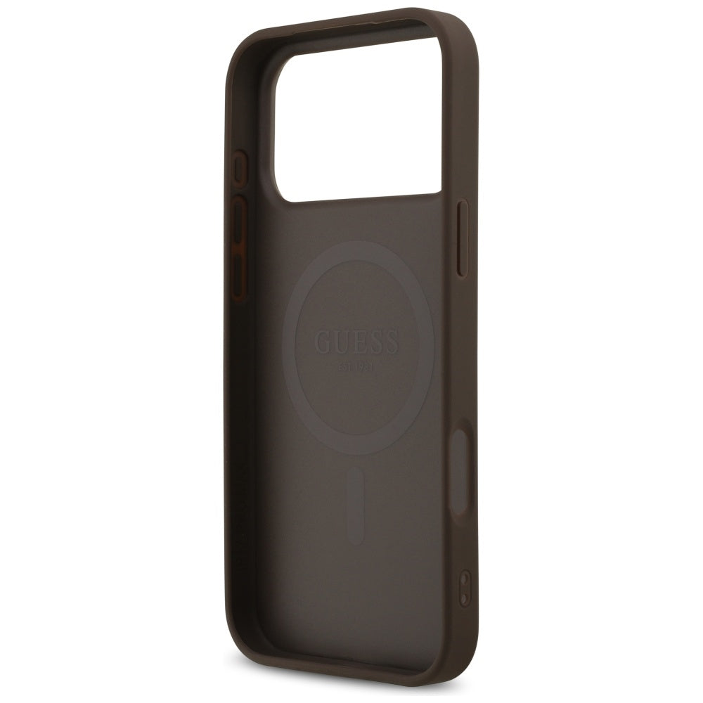 Guess 4G Printed Stripes MagSafe case for iPhone 17 Pro Max - brown_6