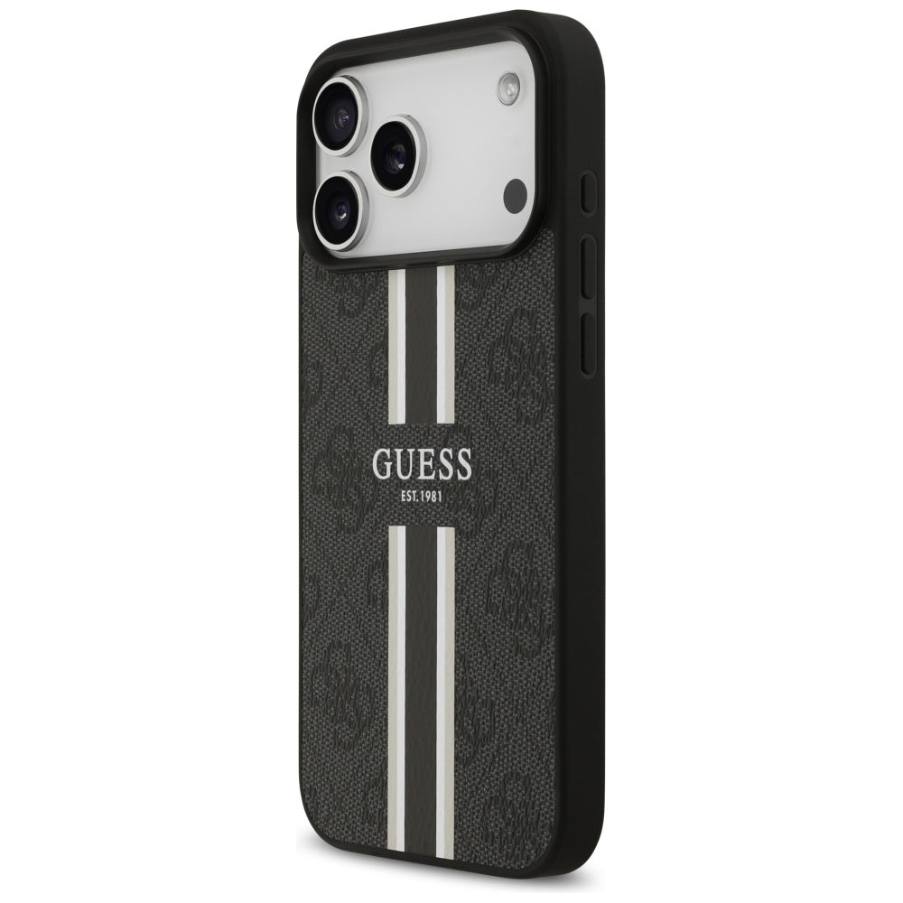 Guess 4G Printed Stripes MagSafe case for iPhone 17 Pro Max - black_1