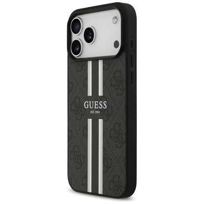 Guess 4G Printed Stripes MagSafe case for iPhone 17 Pro Max - black_1