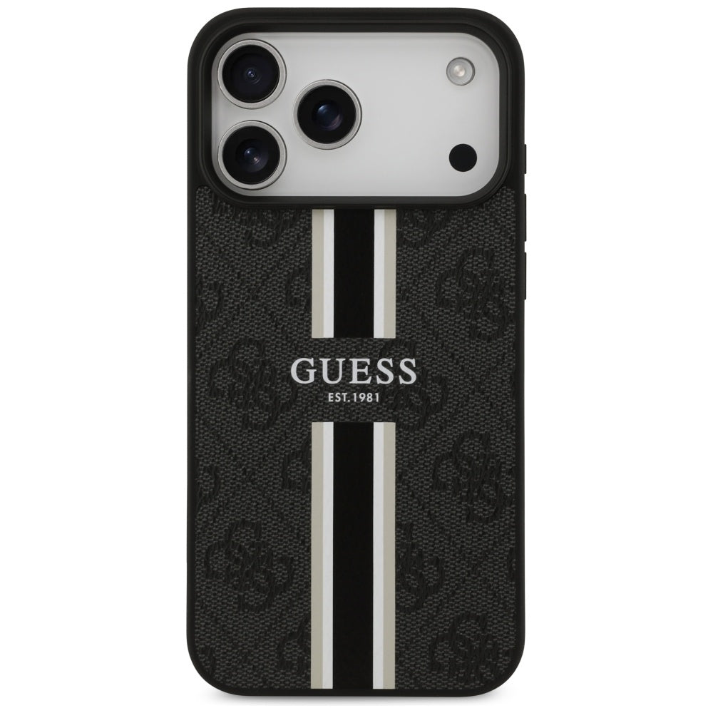 Guess 4G Printed Stripes MagSafe case for iPhone 17 Pro Max - black_2