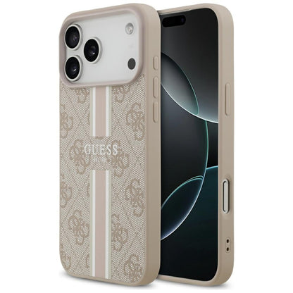 Guess 4G Printed Stripes MagSafe case for iPhone 17 Pro Max - pink_0