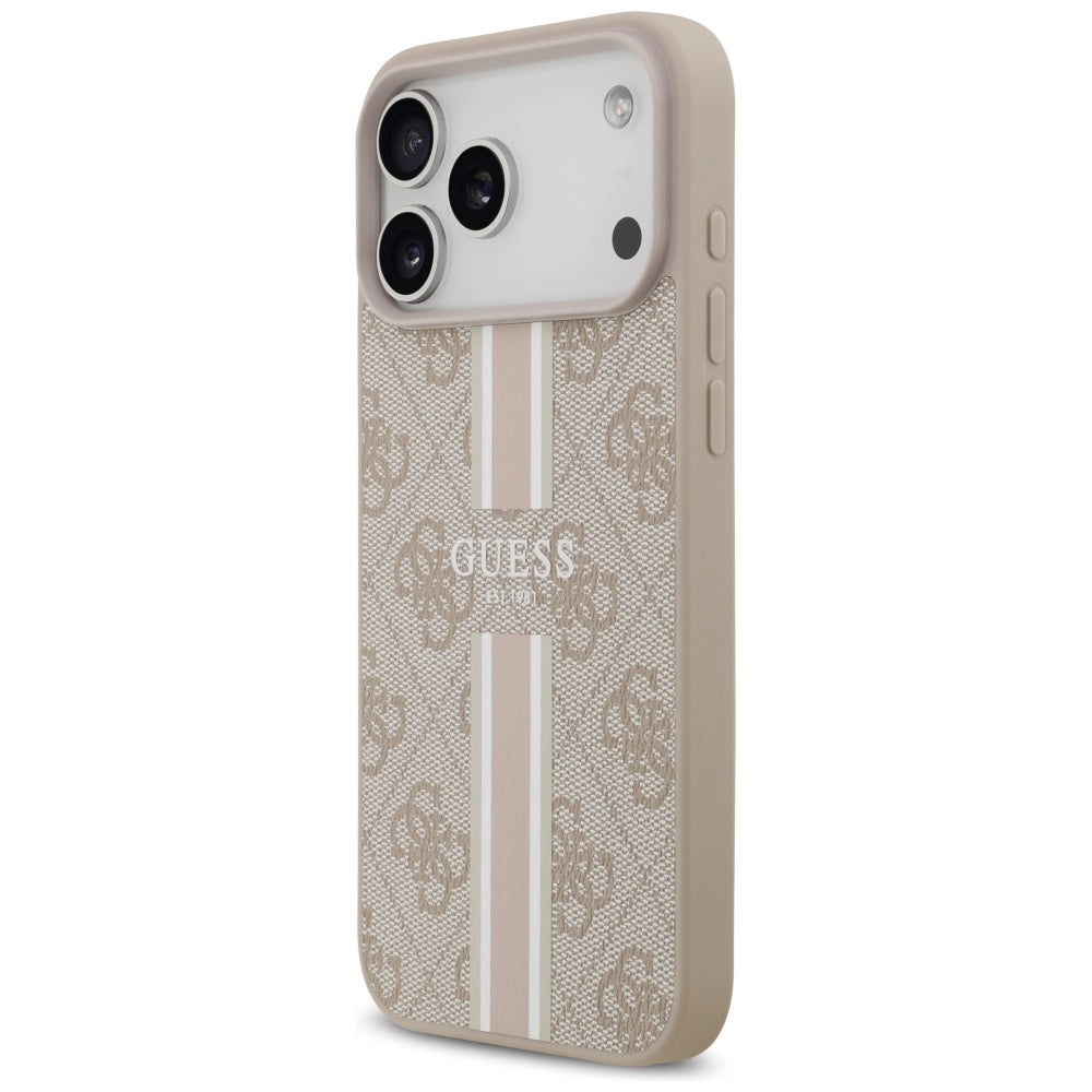Guess 4G Printed Stripes MagSafe case for iPhone 17 Pro Max - pink_1