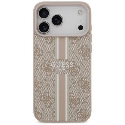 Guess 4G Printed Stripes MagSafe case for iPhone 17 Pro Max - pink_2