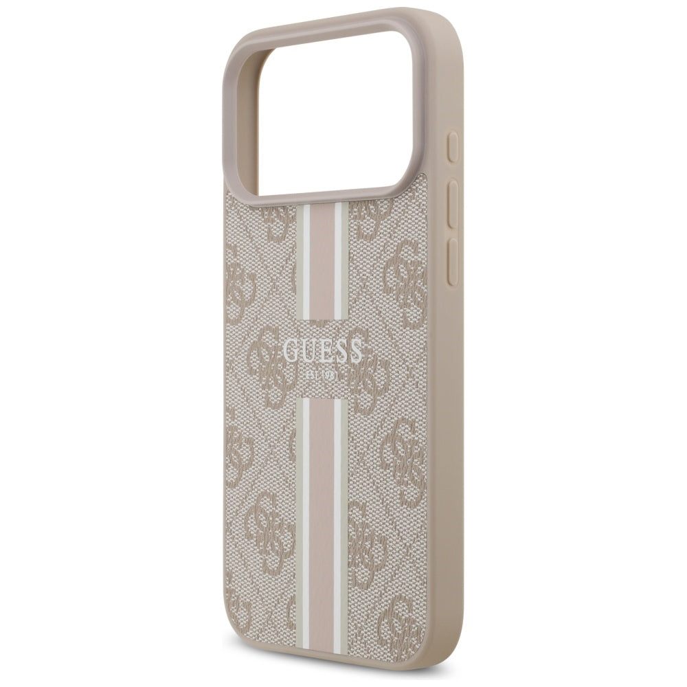 Guess 4G Printed Stripes MagSafe case for iPhone 17 Pro Max - pink_5