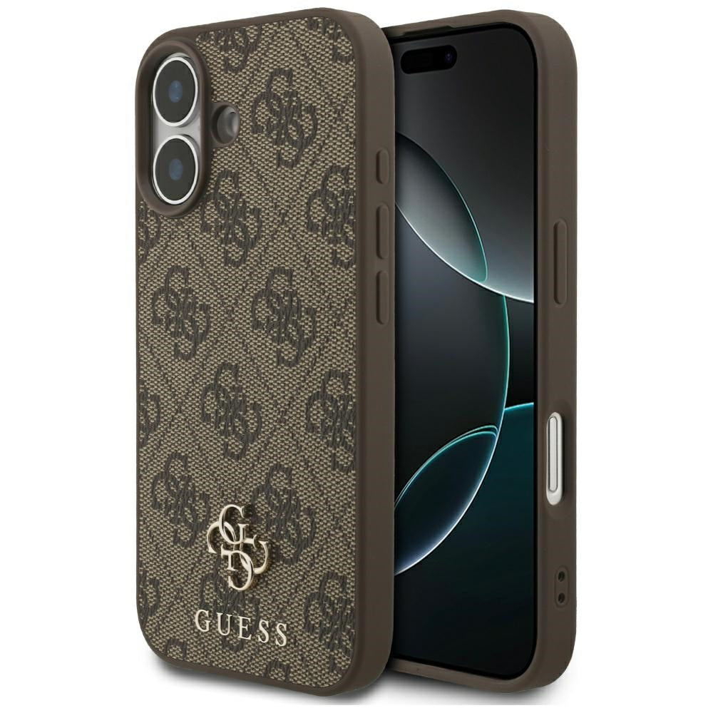 Guess 4G Small Classic Logo MagSafe Case for iPhone 17 - Brown_0