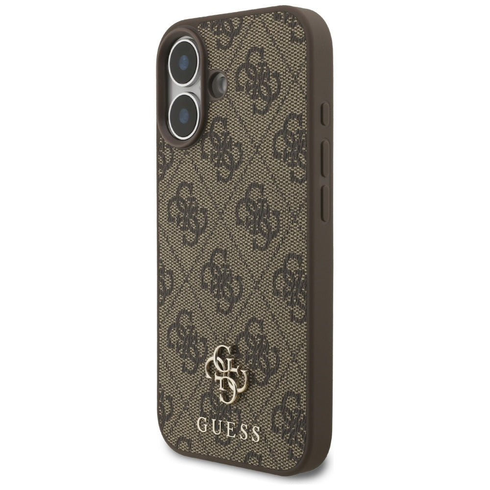 Guess 4G Small Classic Logo MagSafe Case for iPhone 17 - Brown_1