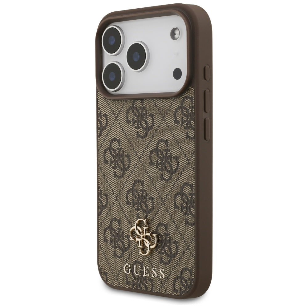 Guess 4G Small Classic Logo MagSafe case for iPhone 17 Pro - brown_1