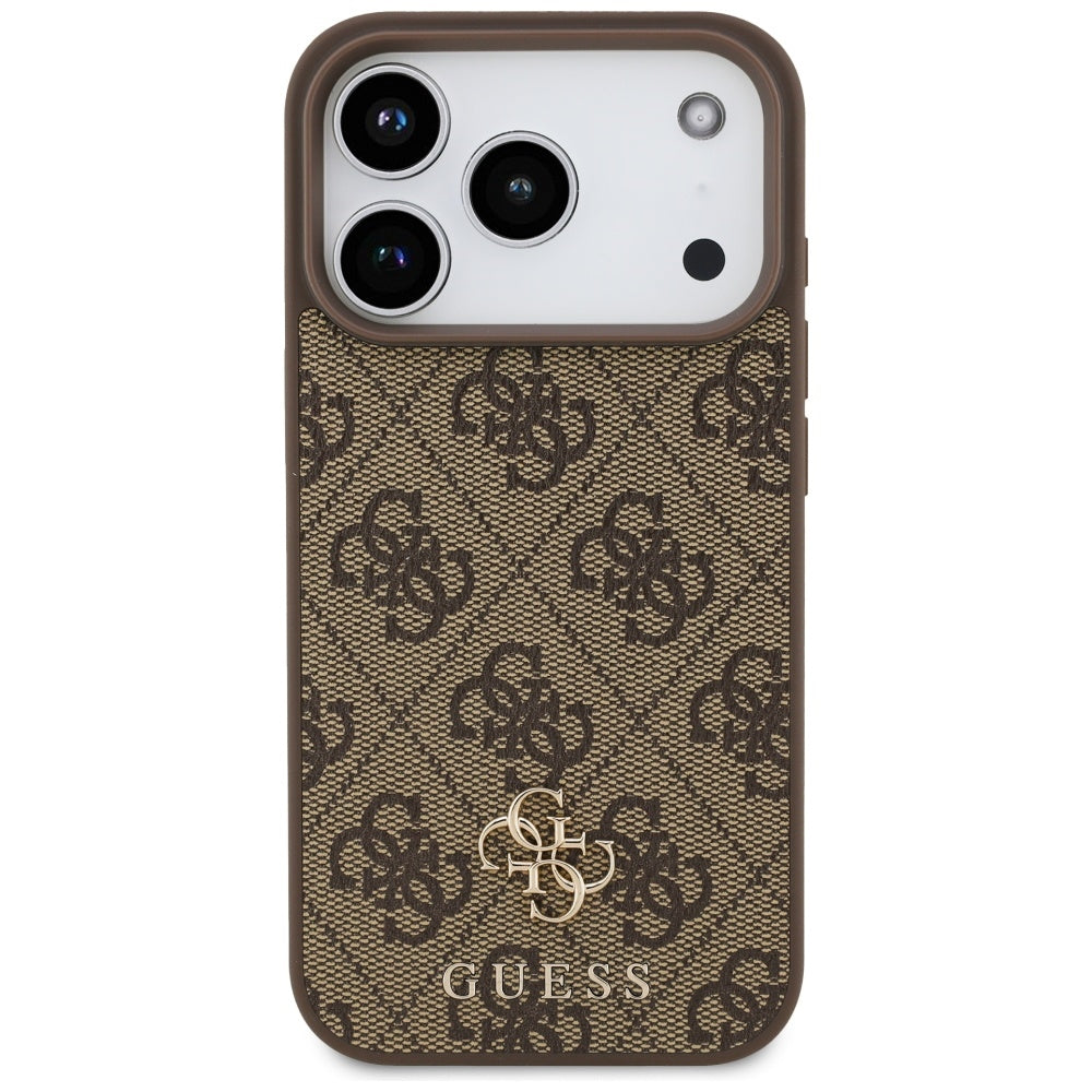 Guess 4G Small Classic Logo MagSafe case for iPhone 17 Pro - brown_2