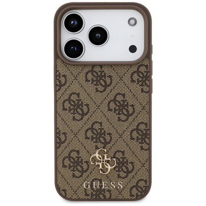 Guess 4G Small Classic Logo MagSafe case for iPhone 17 Pro - brown_2