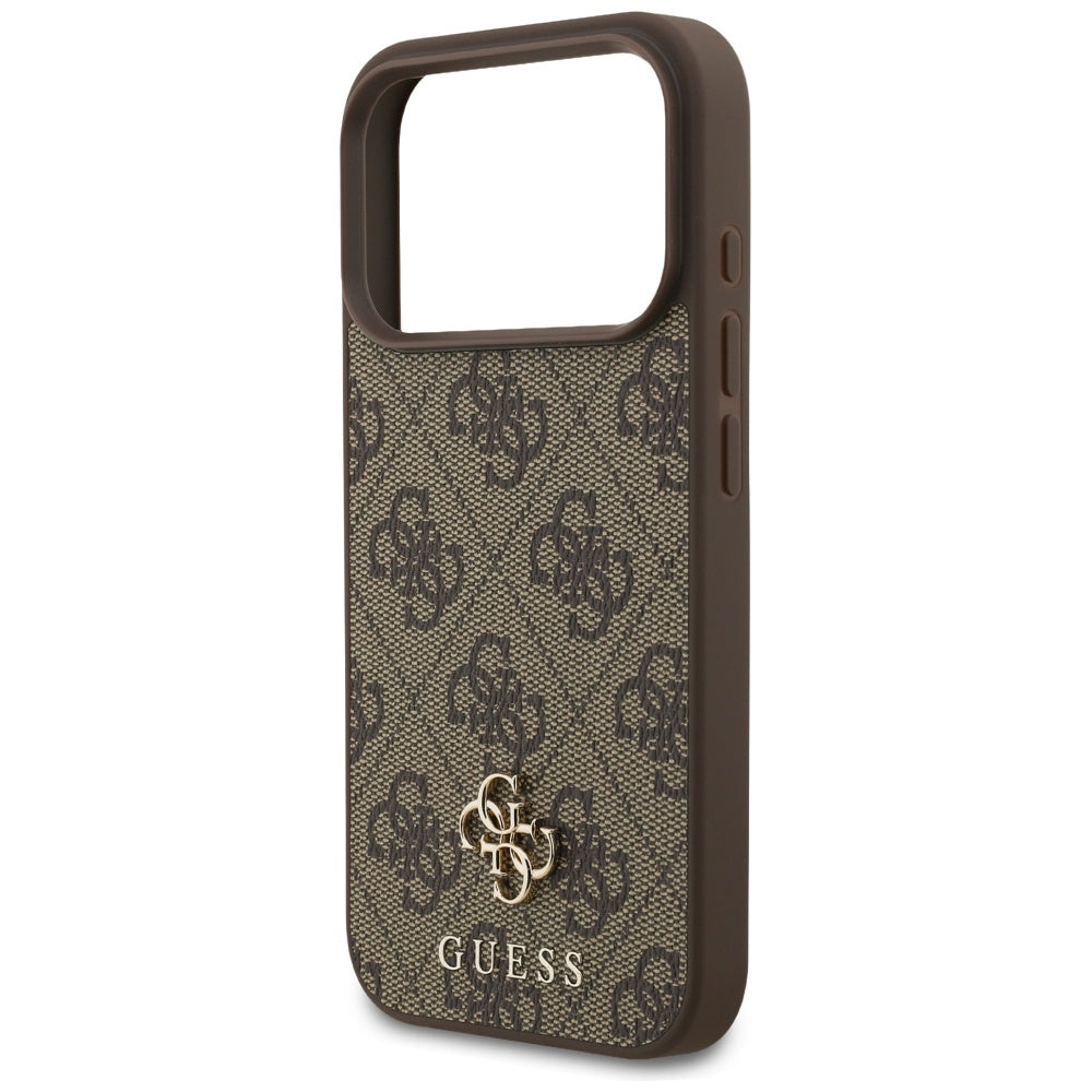 Guess 4G Small Classic Logo MagSafe case for iPhone 17 Pro - brown_5